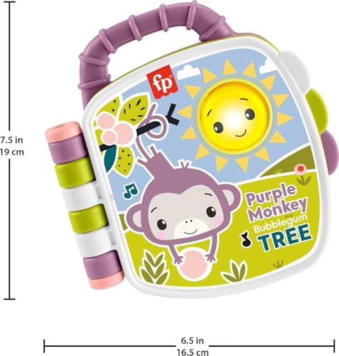 FISHERPRICE JUGUETE PARA BEBE S PURPLE MONKEY MUSICAL STORYBOOK CON LUCES Y SONIDOS PARA BEBE S - 5