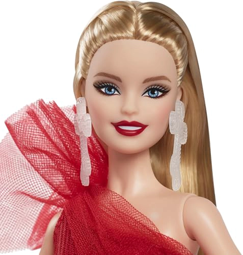 MUÑECA BARBIE SIGNATURE MUÑECA DE MODA FESTIVA DE CABELLO RUBIO 2024 CON VESTIDO Y FALDA A CUADROS - 2