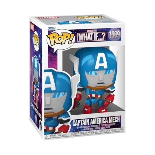 FUNKO POP MARVEL WHAT IF FIGURA DE VINILO COLECCIONABLE DEL CAPITAN AME RICA MECH IDEA DE REGALO - 1