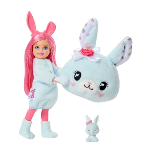 BARBIE CUTIE REVEAL CUDDLY SERIES CHELSEA MUÑECAS PEQUEÑAS Y ACCESORIOS CON 6 SORPRESAS INCLUYENDO - 4