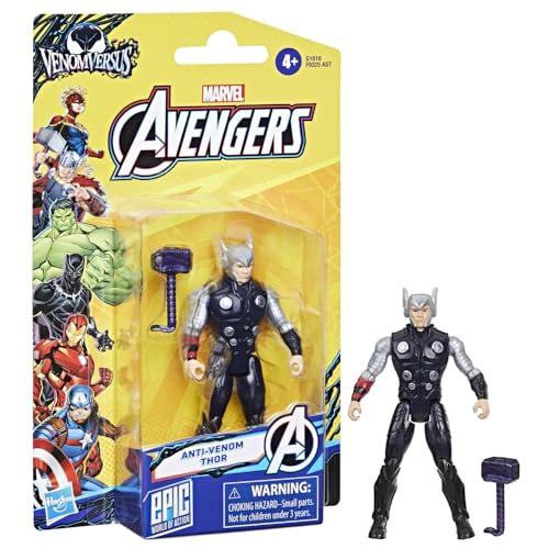 MARVEL AVENGERS VENOMVERSUS EPIC WORLD OF ACTION FIGURA Y ACCESORIO ANTIVENENO DE THOR JUGUETES - 2