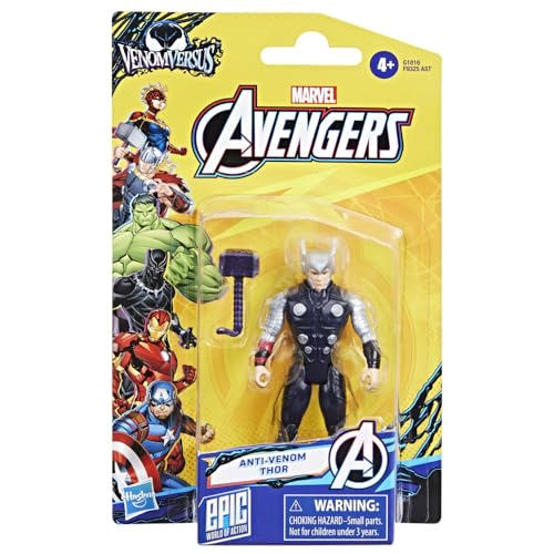 MARVEL AVENGERS VENOMVERSUS EPIC WORLD OF ACTION FIGURA Y ACCESORIO ANTIVENENO DE THOR JUGUETES - 3