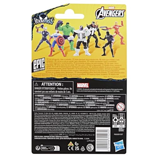 MARVEL AVENGERS VENOMVERSUS EPIC WORLD OF ACTION FIGURA Y ACCESORIO ANTIVENENO DE THOR JUGUETES - 4