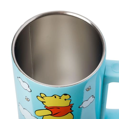 SILVER BUFFALO DISNEY WINNIE THE POOH HUNNY TAZA DE VIAJE DE ACERO INOXIDABLE DE DOBLE PARED - 5