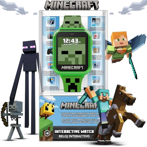 MINECRAFT RELOJ INTELIGENTE PARA NIÑOS RELOJ INTERACTIVO CON PANTALLA LED CON 10 CARAS DE RELOJ - 2
