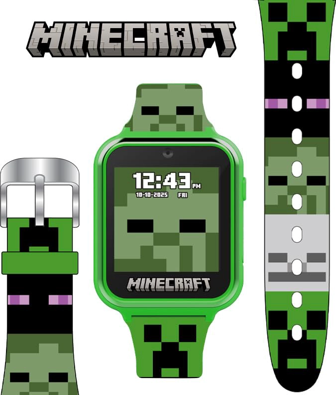 MINECRAFT RELOJ INTELIGENTE PARA NIÑOS RELOJ INTERACTIVO CON PANTALLA LED CON 10 CARAS DE RELOJ - 3