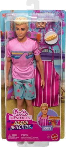 BARBIE MISTERIOS MUÑECA KEN DETECTIVES DE PLAYA QUE LLEVA ATUENDO CARACTERISTICO REMOVIBLE - 5