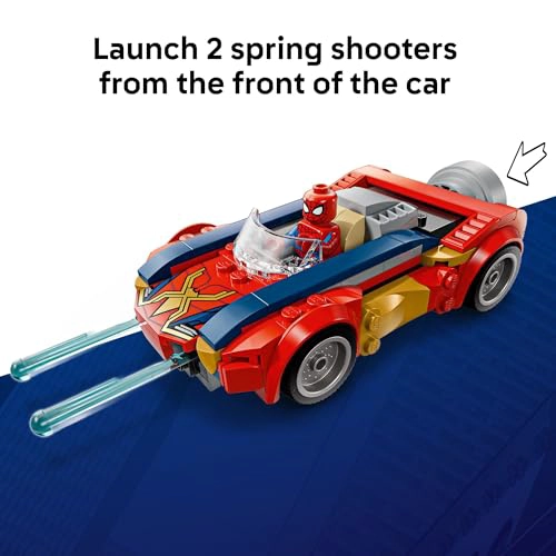 LEGO MARVEL COCHE DE SPIDERMAN VS LOBEZNO VENOMIZADO JUGUETE DE CONSTRUCCION PARA NIÑOS Y NIÑAS - 3