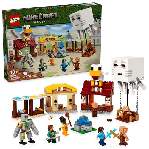 LEGO MINECRAFT EL ATAQUE DEL GLOBO GHAST A LA ALDEA JUEGO DE CONSTRUCCION DE JUGUETES PARA NIÑOS - 1