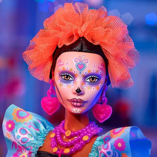 MUÑECA BARBIE SIGNATURE COLECCION DE 2024 DIA DE MUERTOS EN VESTIDO NEGRO CON PARTE SUPERIOR - 3