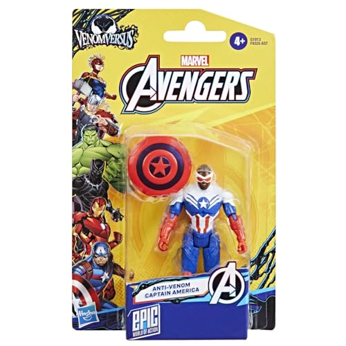 MARVEL AVENGERS VENOMVERSUS EPIC WORLD OF ACTION FIGURA Y ESCUDO DEL CAPITAN AME RICA JUGUETE - 5