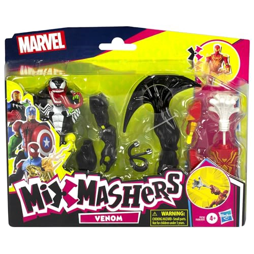 SPIDERMAN MIXMASHERS MARVEL VENOM FIGURA DE ACCION DELUXE PERSONALIZADA DE SPIDERMAN CON ACCESORIOS - 2
