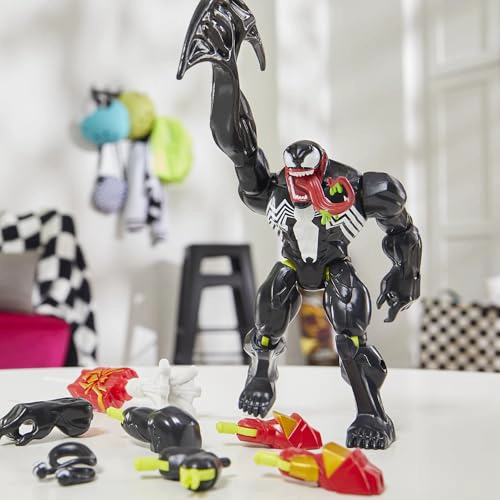 SPIDERMAN MIXMASHERS MARVEL VENOM FIGURA DE ACCION DELUXE PERSONALIZADA DE SPIDERMAN CON ACCESORIOS - 4