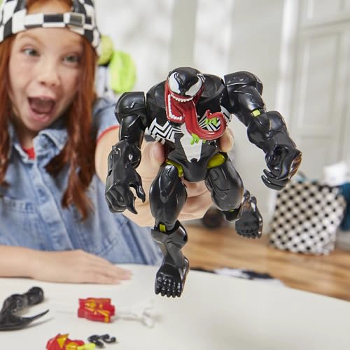 SPIDERMAN MIXMASHERS MARVEL VENOM FIGURA DE ACCION DELUXE PERSONALIZADA DE SPIDERMAN CON ACCESORIOS - 5