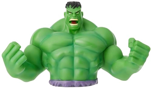 MARVEL HULK BUST BANK BANCO DE MONEDAS DE PVC VERDE COLECCIONABLE - 1