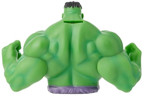 MARVEL HULK BUST BANK BANCO DE MONEDAS DE PVC VERDE COLECCIONABLE - 2