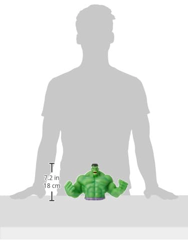 MARVEL HULK BUST BANK BANCO DE MONEDAS DE PVC VERDE COLECCIONABLE - 6