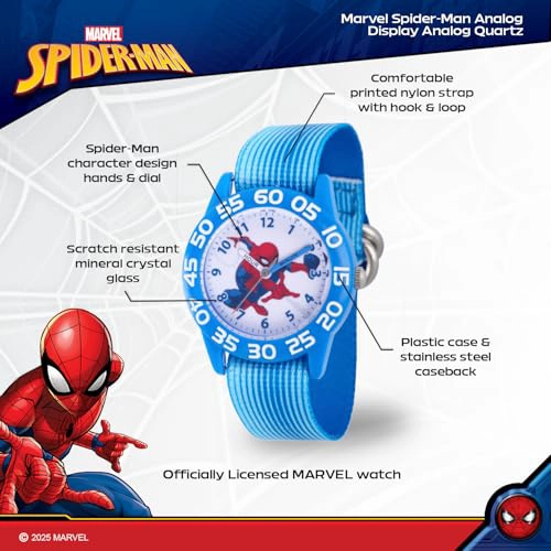 MARVEL SPIDERMAN WATCH FOR KIDS SPIDERMAN WATCH BOYS SPIDERMAN WATCHES FOR BOYS 46 TOYS KIDS MARVEL - 2