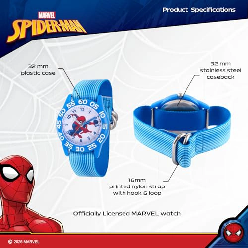 MARVEL SPIDERMAN WATCH FOR KIDS SPIDERMAN WATCH BOYS SPIDERMAN WATCHES FOR BOYS 46 TOYS KIDS MARVEL - 3