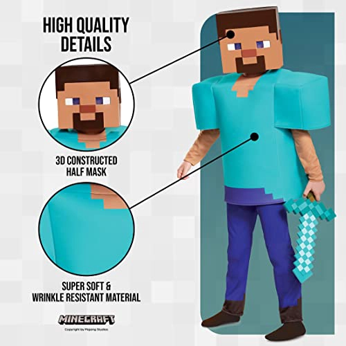 STEVE DELUXE MINECRAFT DISFRAZ MULTICOLOR MEDIANO 78 - 4