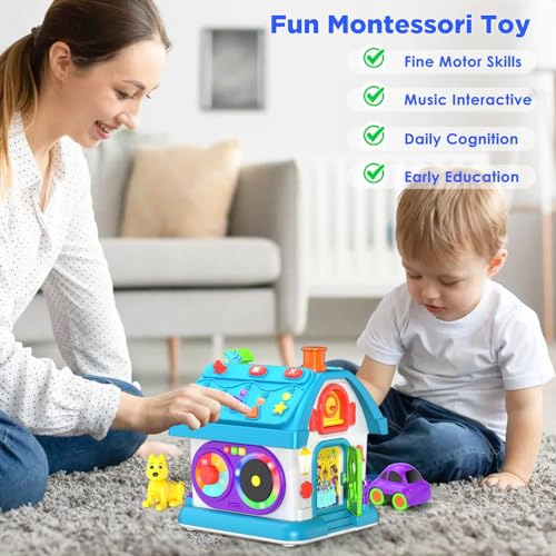 VAHOME JUGUETES MONTESSORI 14 EN 1 PARA NIÑOS DE 1 AÑO REGALOS PARA NIÑOS JUGUETE EDUCATIVO MUSICAL - 2