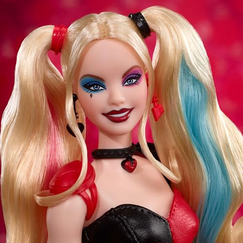 BARBIE MUÑECA COLECCIONISTA HARLEY QUINN SIGNATURE CON CUERPO POSABLE ATUENDO ICONICO Y ACCESORIO - 2