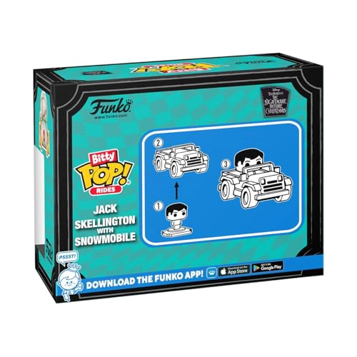 FUNKO POP BITTY RIDE THE NIGHTMARE BEFORE CHRISTMAS JACK WITH SNOWMOBILE DISNEY COLLECTABLE IDEA - 3