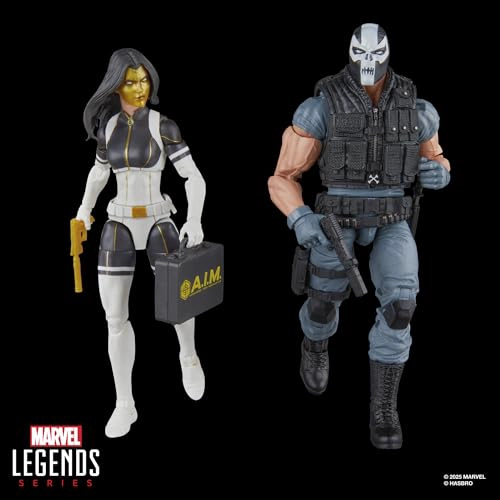 MARVEL LEGENDS SERIES MADAME MASQUE CROSSBONES MARVEL SUPERVILLAINS COMICS COLECCIONABLES PAQUETE - 5