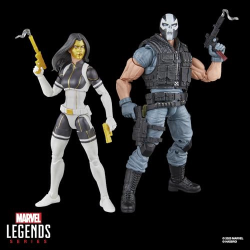 MARVEL LEGENDS SERIES MADAME MASQUE CROSSBONES MARVEL SUPERVILLAINS COMICS COLECCIONABLES PAQUETE - 7