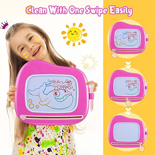 SMASIAGON TABLERO MAGNE TICO DE DIBUJO PARA NIÑOS PEQUEÑOS TABLERO DE GARABATEAR BORRABLE PARA CASA - 4