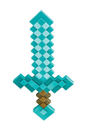 MINECRAFT ACCESORIO DE DISFRAZ DE ESPADA ESPADA DE DIAMANTE OFICIAL DE MINECRAFT TALLA UNICA - 1