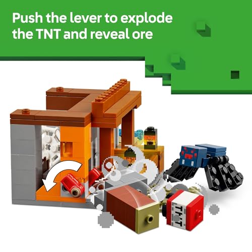 LEGO MINECRAFT LA EXPEDICION MINERA DEL ARMADILLO FIGURAS DE JUGUETE Y SET DE JUEGO JUGUETE - 6