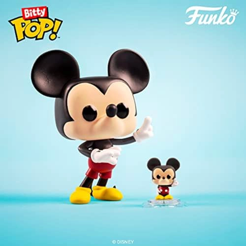 FUNKO BITTY POP DISNEY MICKEY PAQUETE DE 4 MICKEY MOUSE MINNIE MOUSE VESTIDO ROSA PLUTO Y UNA MINI - 3
