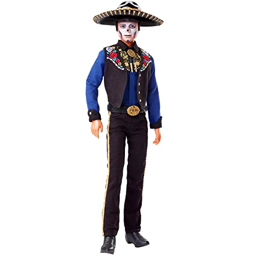 BARBIE MUÑECA DE MODA EXCLUSIVA 2022 DIA DE MUERTOS KEN COLECCIONABLE CAMISA CHALECO Y SOMBRERO - 1