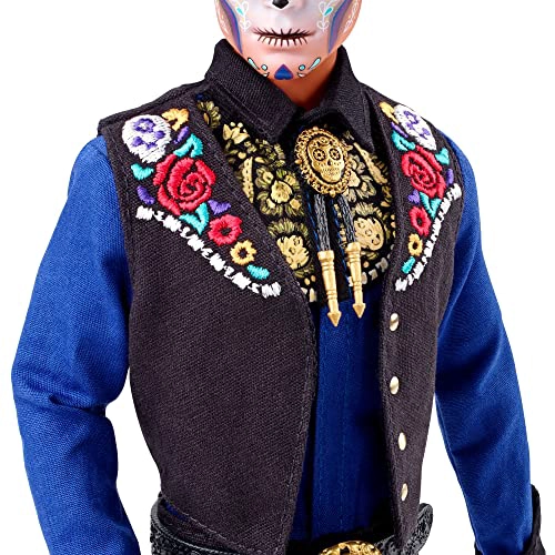 BARBIE MUÑECA DE MODA EXCLUSIVA 2022 DIA DE MUERTOS KEN COLECCIONABLE CAMISA CHALECO Y SOMBRERO - 4