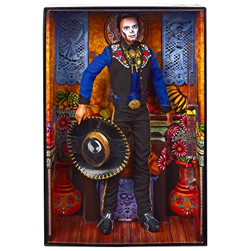 BARBIE MUÑECA DE MODA EXCLUSIVA 2022 DIA DE MUERTOS KEN COLECCIONABLE CAMISA CHALECO Y SOMBRERO - 6