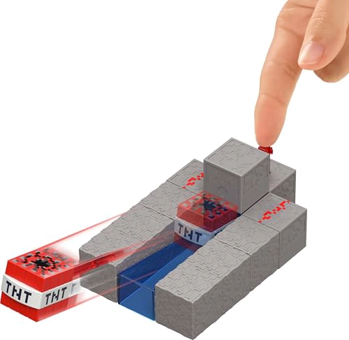 MATTEL MINECRAFT TOYS FIGURA DE ACCION DE CREEPER CON ACCESORIO Y PIEZA DE CONSTRUCCION REDSTONE - 2