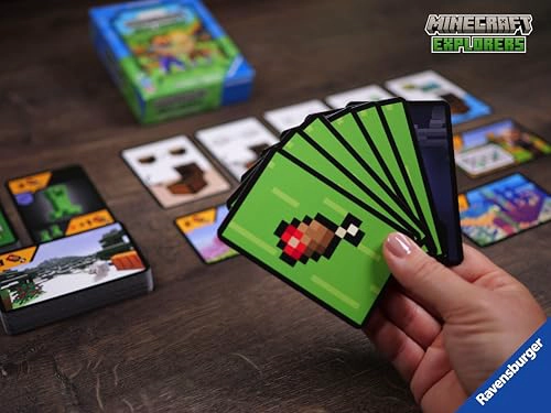 RAVENSBURGER 21580 MINECRAFT EXPLORERS JUEGO DE CARTAS COOPERATIVO PARA 24 PERSONAS DE 8 AÑOS - 5