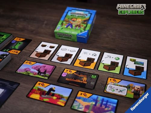 RAVENSBURGER 21580 MINECRAFT EXPLORERS JUEGO DE CARTAS COOPERATIVO PARA 24 PERSONAS DE 8 AÑOS - 6