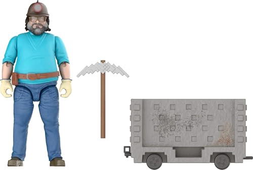 MATTEL MINECRAFT JUEGO DE FIGURAS DE ACCION ESCAPE EXPLOSIVO EN VAGONETA CON STEVE DE 4 PULGADAS - 1