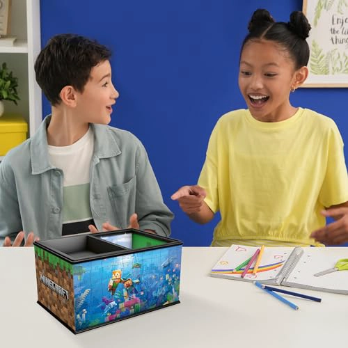 CAJA DE ALMACENAMIENTO RAVENSBURGER PARA ROMPECABEZAS MINECRAFT PARA NIÑOS CADA PIEZA ES UNICA - 5