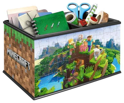 CAJA DE ALMACENAMIENTO RAVENSBURGER PARA ROMPECABEZAS MINECRAFT PARA NIÑOS CADA PIEZA ES UNICA - 6