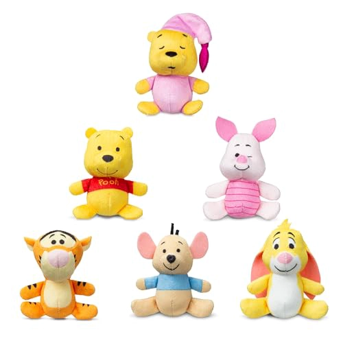 MICRO TEENIES WINNIE THE POOH Y SUS AMIGOS PAQUETE DE 6 FIGURA DE PELUCHE EN MINIATURA ANIMAL - 2