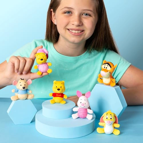 MICRO TEENIES WINNIE THE POOH Y SUS AMIGOS PAQUETE DE 6 FIGURA DE PELUCHE EN MINIATURA ANIMAL - 4