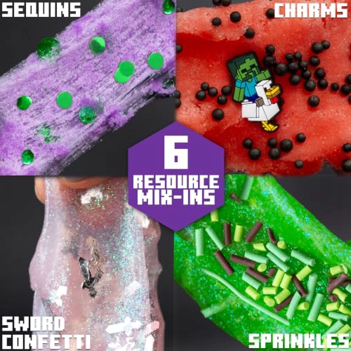 MINECRAFT ULTIMATE SLIMYGLOOP MIXEMS KIT DE LIMO 10 LIMOS PERFUMADOS CON MEZCLAS NUBE Y SLIME - 4