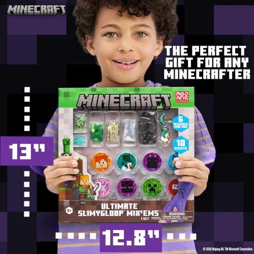 MINECRAFT ULTIMATE SLIMYGLOOP MIXEMS KIT DE LIMO 10 LIMOS PERFUMADOS CON MEZCLAS NUBE Y SLIME - 6