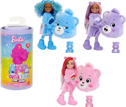 BARBIE CUTIE REVEAL MUÑECA Y ACCESORIOS CHELSEA SERIE CARE BEARS MUÑECA PEQUEÑA CON DISFRAZ Y 6 - 1