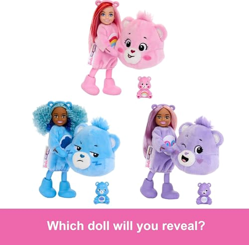BARBIE CUTIE REVEAL MUÑECA Y ACCESORIOS CHELSEA SERIE CARE BEARS MUÑECA PEQUEÑA CON DISFRAZ Y 6 - 3