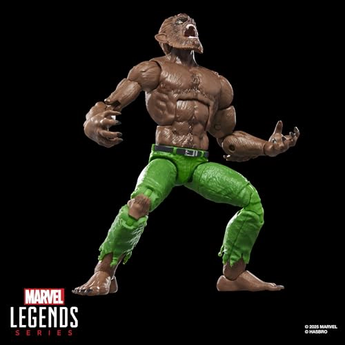 SERIE MARVEL LEGENDS HOMBRE LOBO DE LA NOCHE FIGURA DE ACCION COLECCIONABLE DE MARVEL COMICS - 5