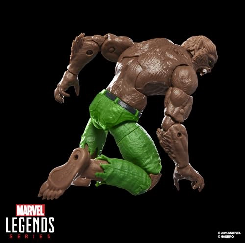 SERIE MARVEL LEGENDS HOMBRE LOBO DE LA NOCHE FIGURA DE ACCION COLECCIONABLE DE MARVEL COMICS - 7